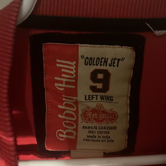 *Very Rare* Red Jacket Bobby Hull Chicago Blackhawks shirt - Picture 3 of 3